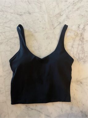 Gilly Hicks Black Cropped Sports Tank Top